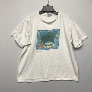 Vintage Soft as a Grape 1997 Cotton T-Shirt Tee Size Large Cape May White B256 5